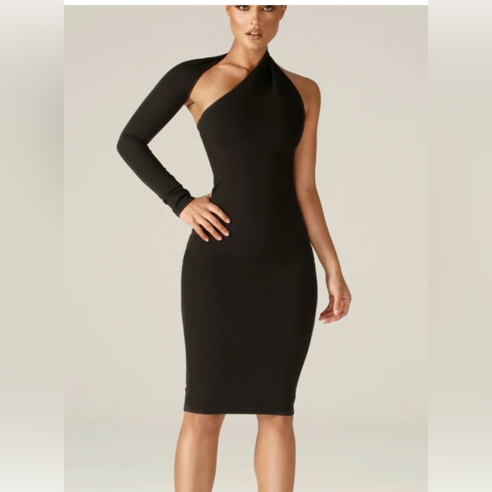 One sleeve black dress NWT